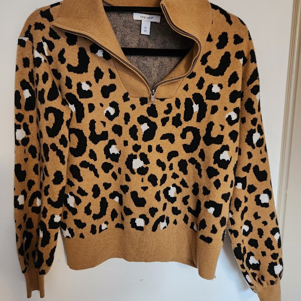 Leopard print sweater